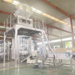 Ένα σετ αυτόματη μηχανή συσκευασίας απορρυπαντικού σε σκόνη 1-3,5kg έτοιμη για παράδοση.