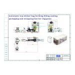 Αυτόματη σακούλα με επίπεδη βάση με επάνω αυτοκόλλητη τσάντα που σχηματίζει γραμμή περιτύλιξης συσκευασίας σφράγισης πλήρωσης είναι παραγγελία από τον πελάτη μας