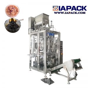 Automatic soft bag forming filling packaging machine for solid and liquid mixture product